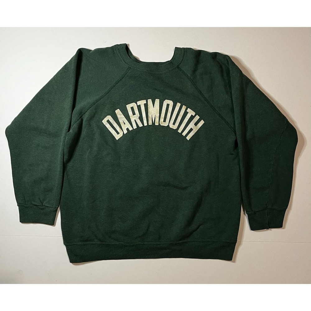 Vintage 1980s Champion Dartmouth College Raglan Crewneck Sweatshirt Size Large